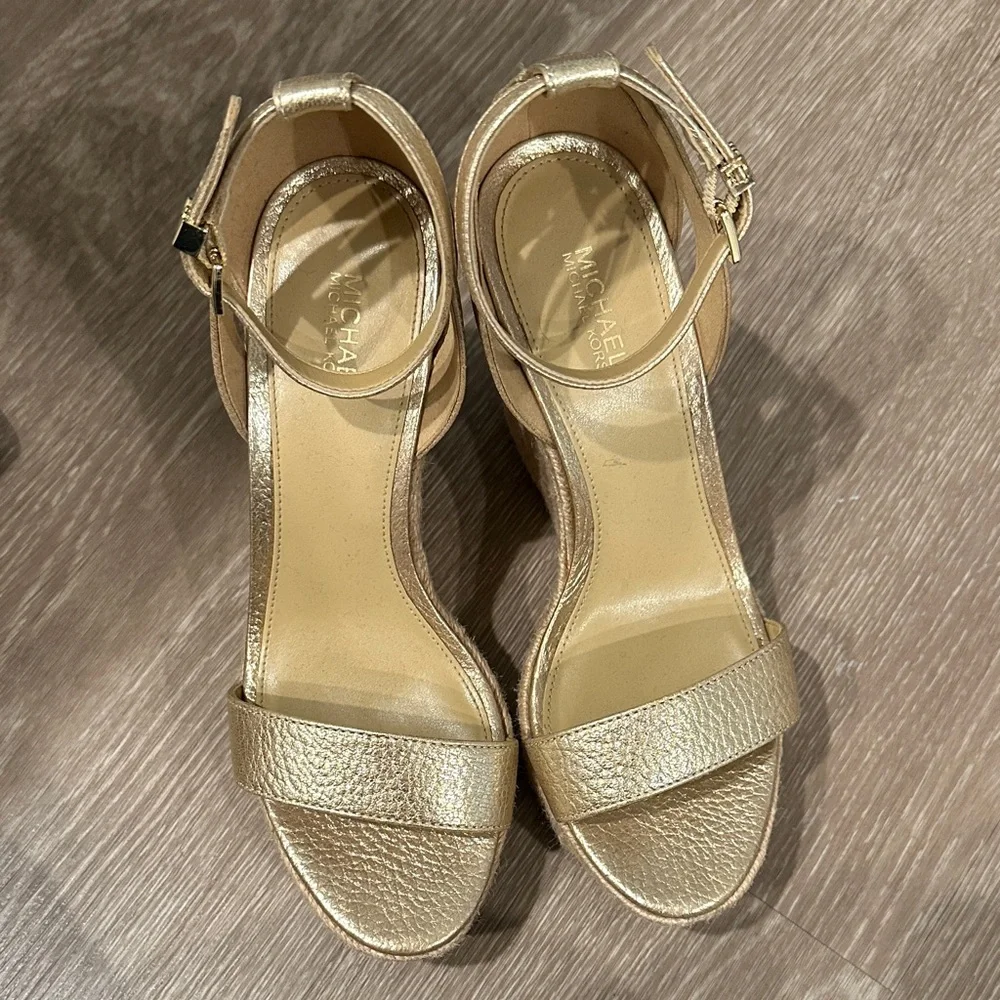Michael Kors Metallic Gold Heels